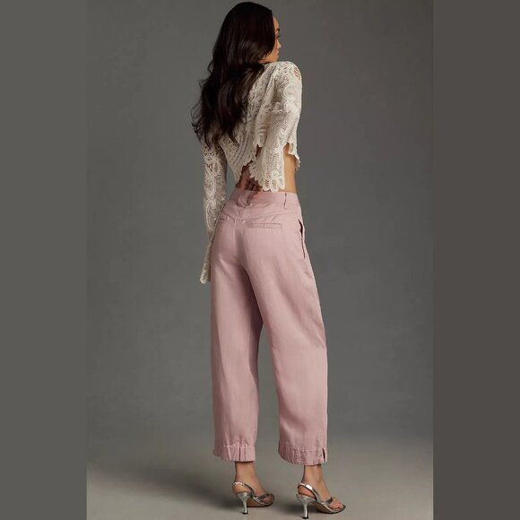 NEW Size 10 Women's Cinched Hem Trousers, Lilac - Anthropologie - Picture 3 of 4